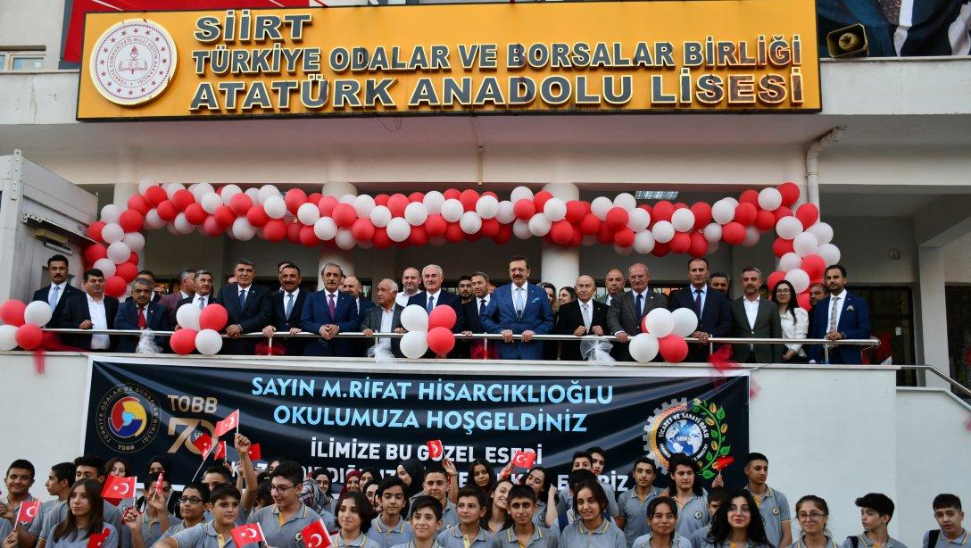 TOBB Atatürk Anadolu Lisesinin Açılışı Yapıldı...